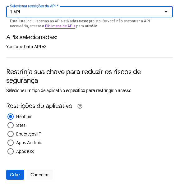 Tela do passo descrito abaixo